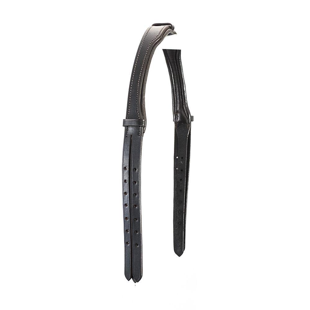 2 in 1 Combination Double Gel Padded Anatomical Headpiece 4/8 Wide Cheek Straps – Havana