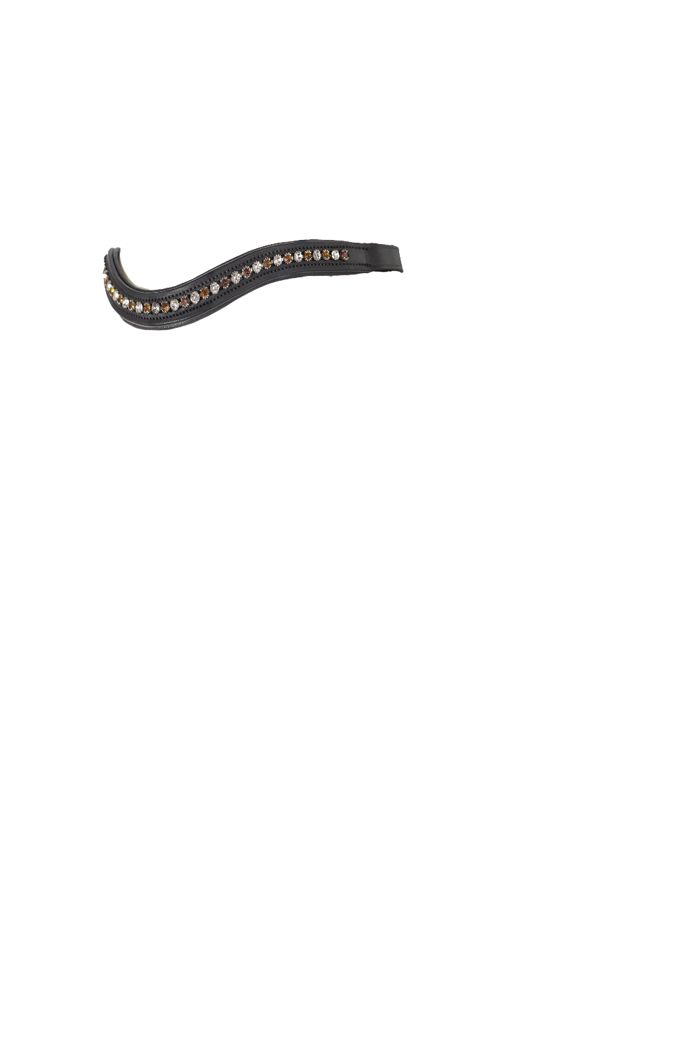 BROWN AND CLEAR CRYSTAL MID THIN WAVE – HAVANA BROWBAND
