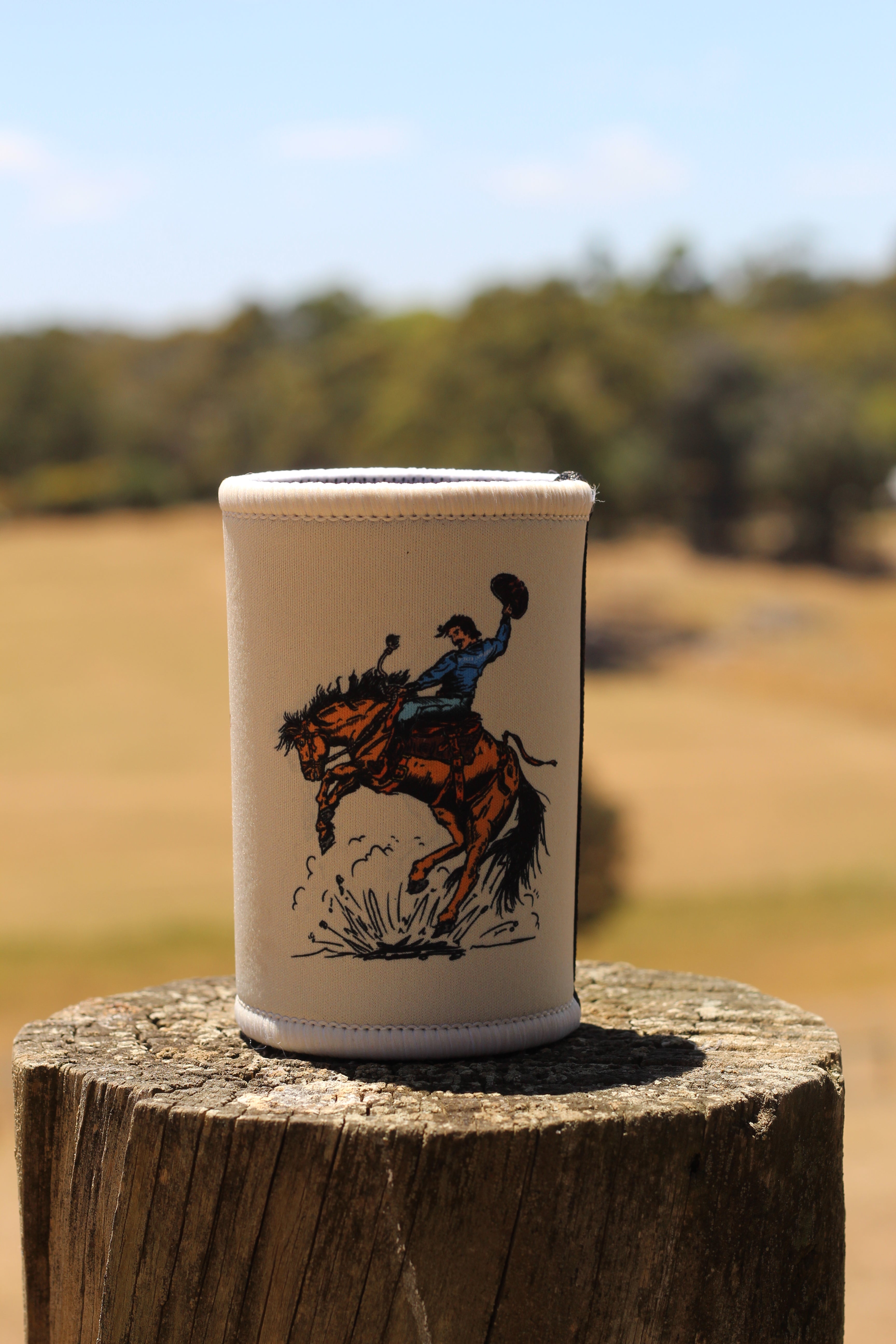 Stubby Holder Rodeo -White