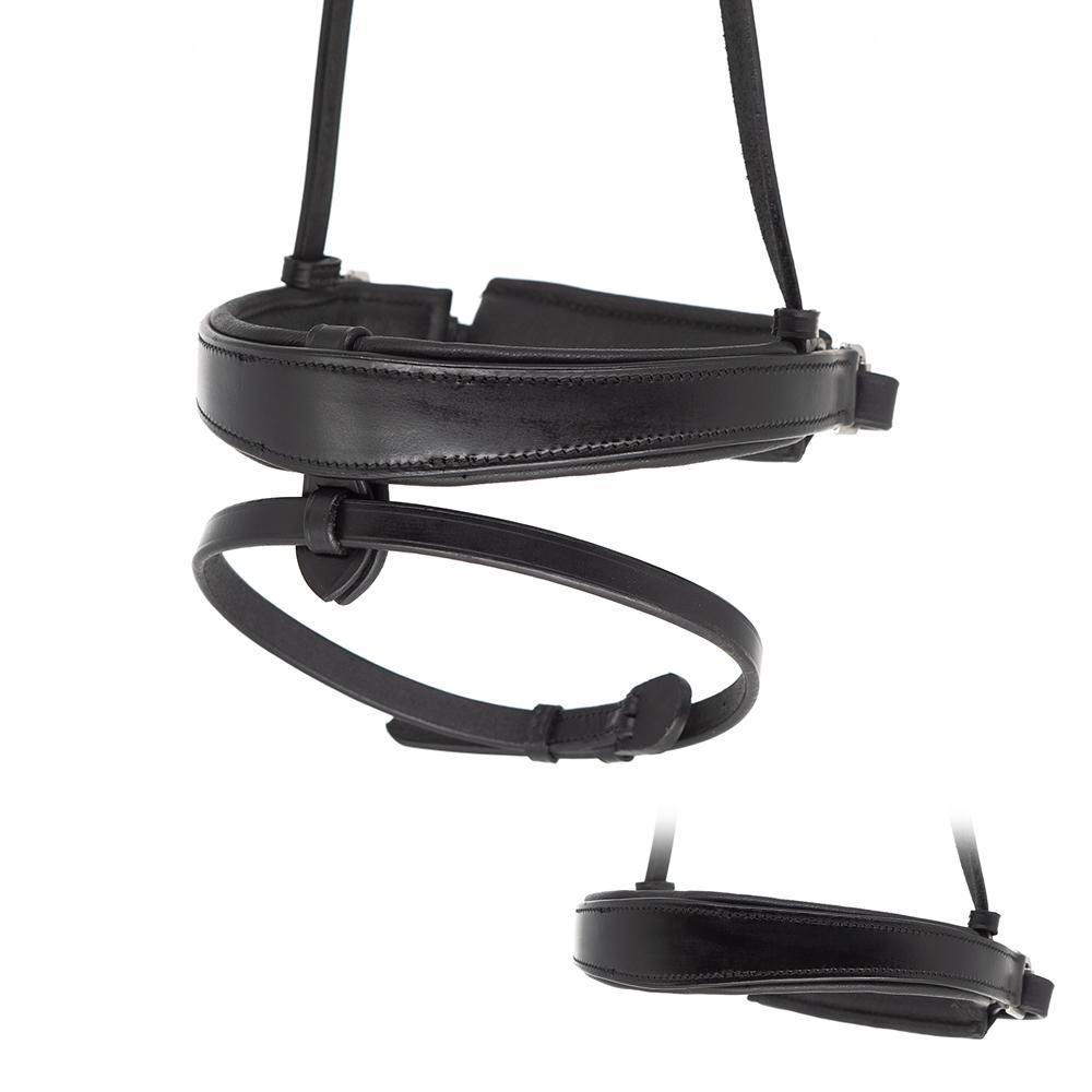 Anatomical Flat Plain Converter Crank – Black Snaffle / Double Noseband