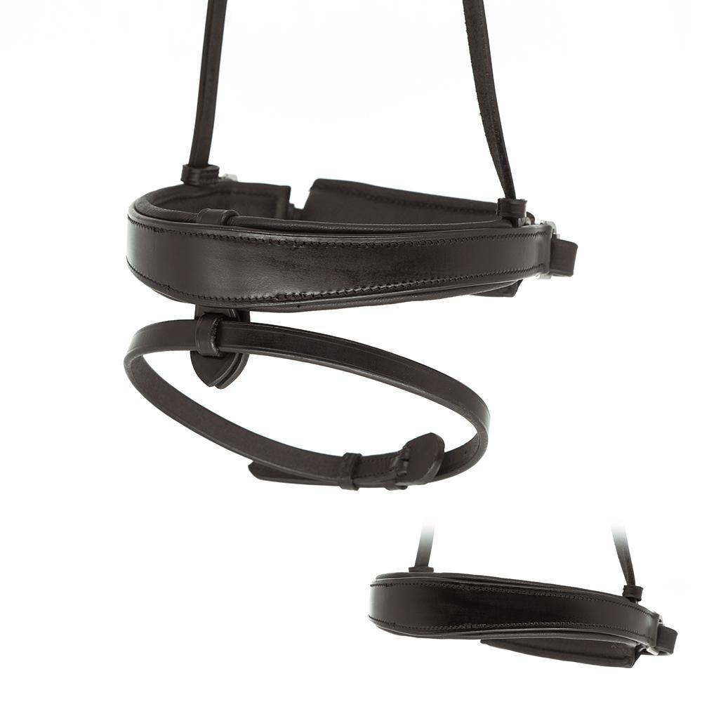 Anatomical Flat Plain Converter Crank – Havana Snaffle/Double Noseband