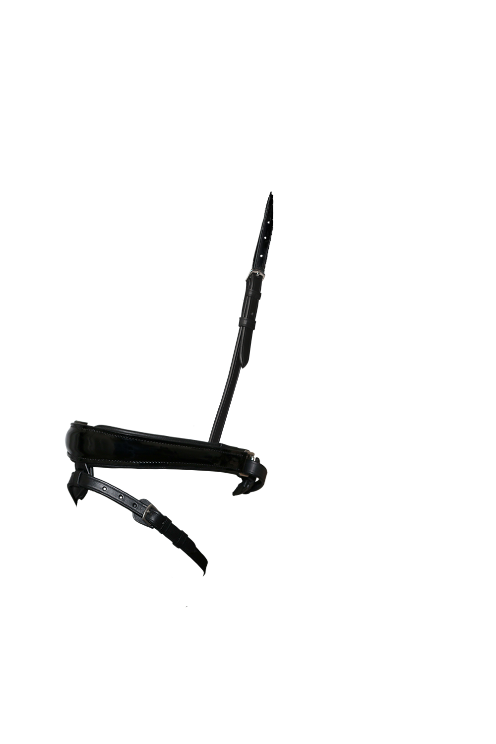 Anatomical Raised Patent Converter Crank – Black Snaffle / Double Noseband