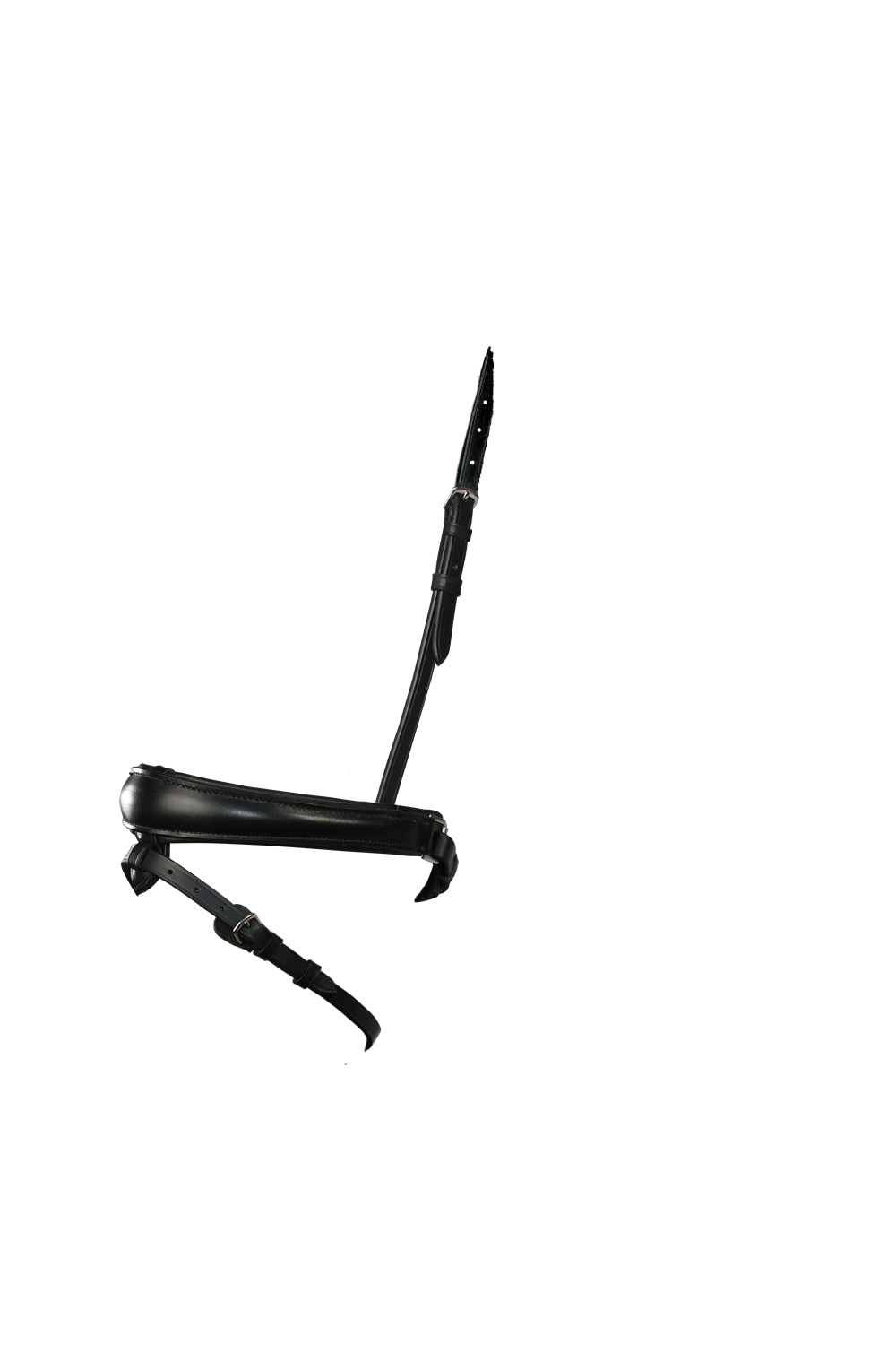 Anatomical Raised Plain Converter Crank – Black Snaffle / Double Noseband