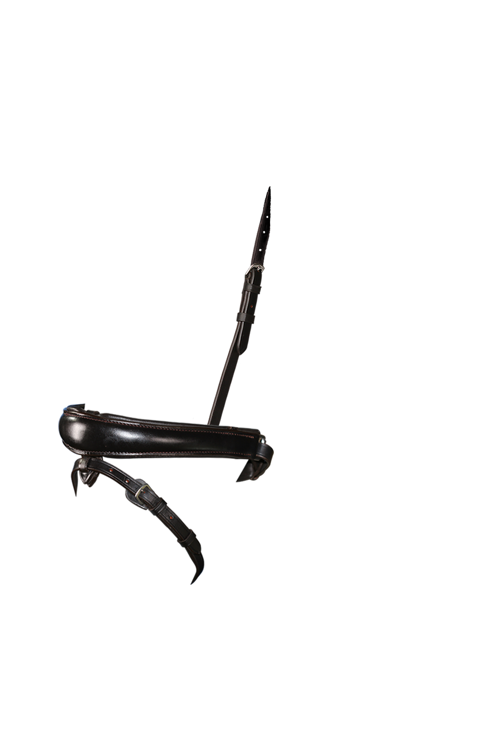 Anatomical Raised Plain Converter Crank – Havana Snaffle / Double Noseband