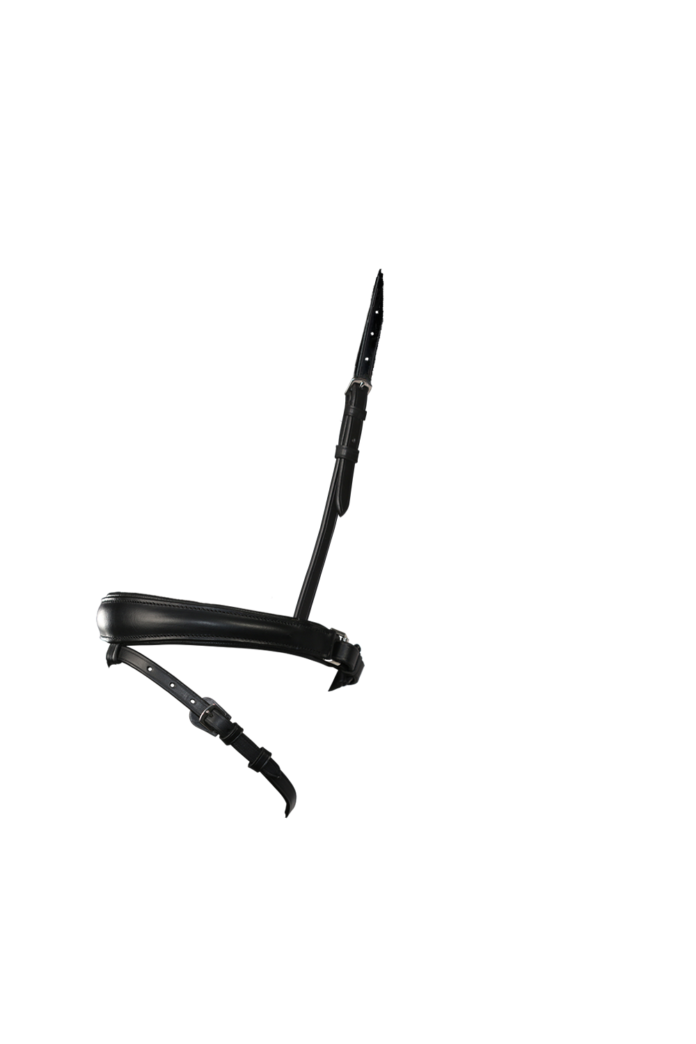 Anatomical Raised Plain Hanoverian Crank – Black Noseband