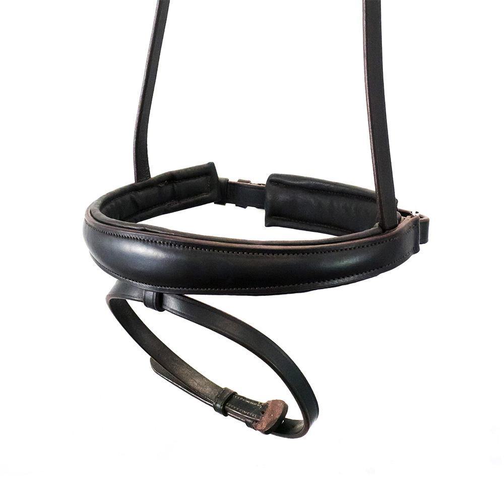 Anatomical Raised Plain Hanoverian Crank – Havana Noseband