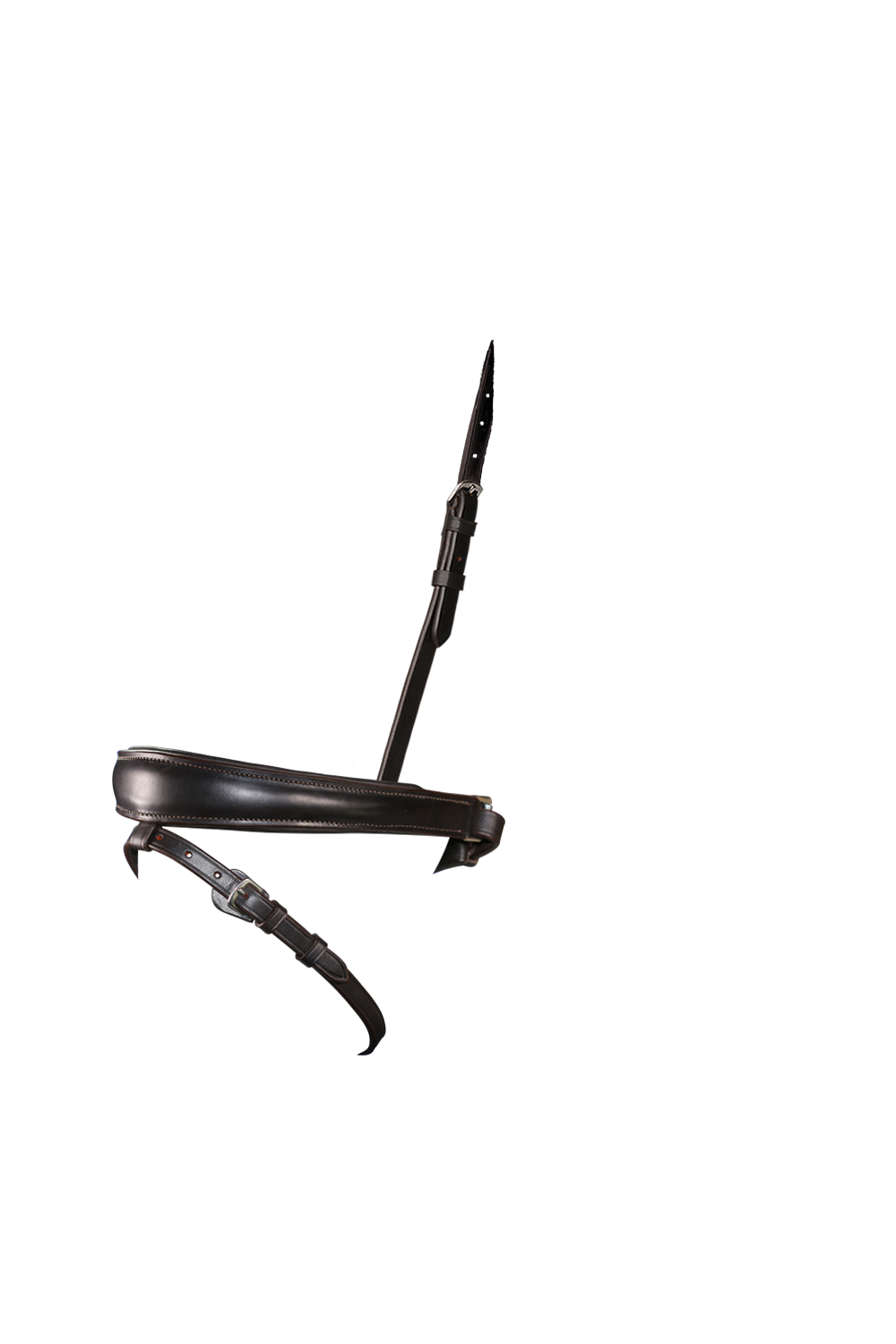 Anatomical Raised Plain Hanoverian Crank – Havana Noseband