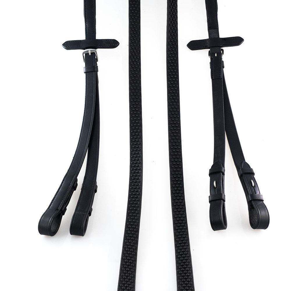 Bio Grip Split Black Reins