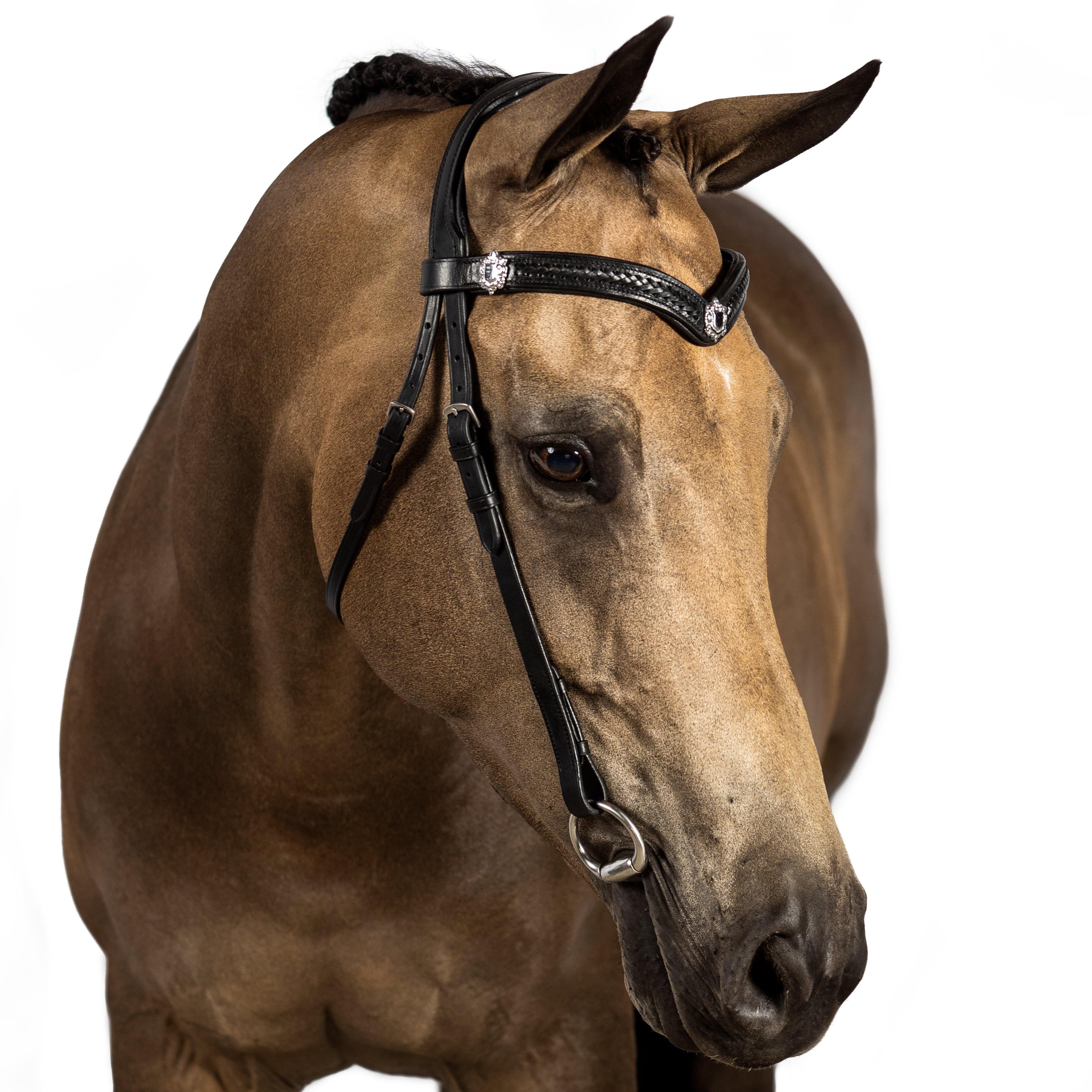 Black Nosebandless Bridle ‘Bliss’