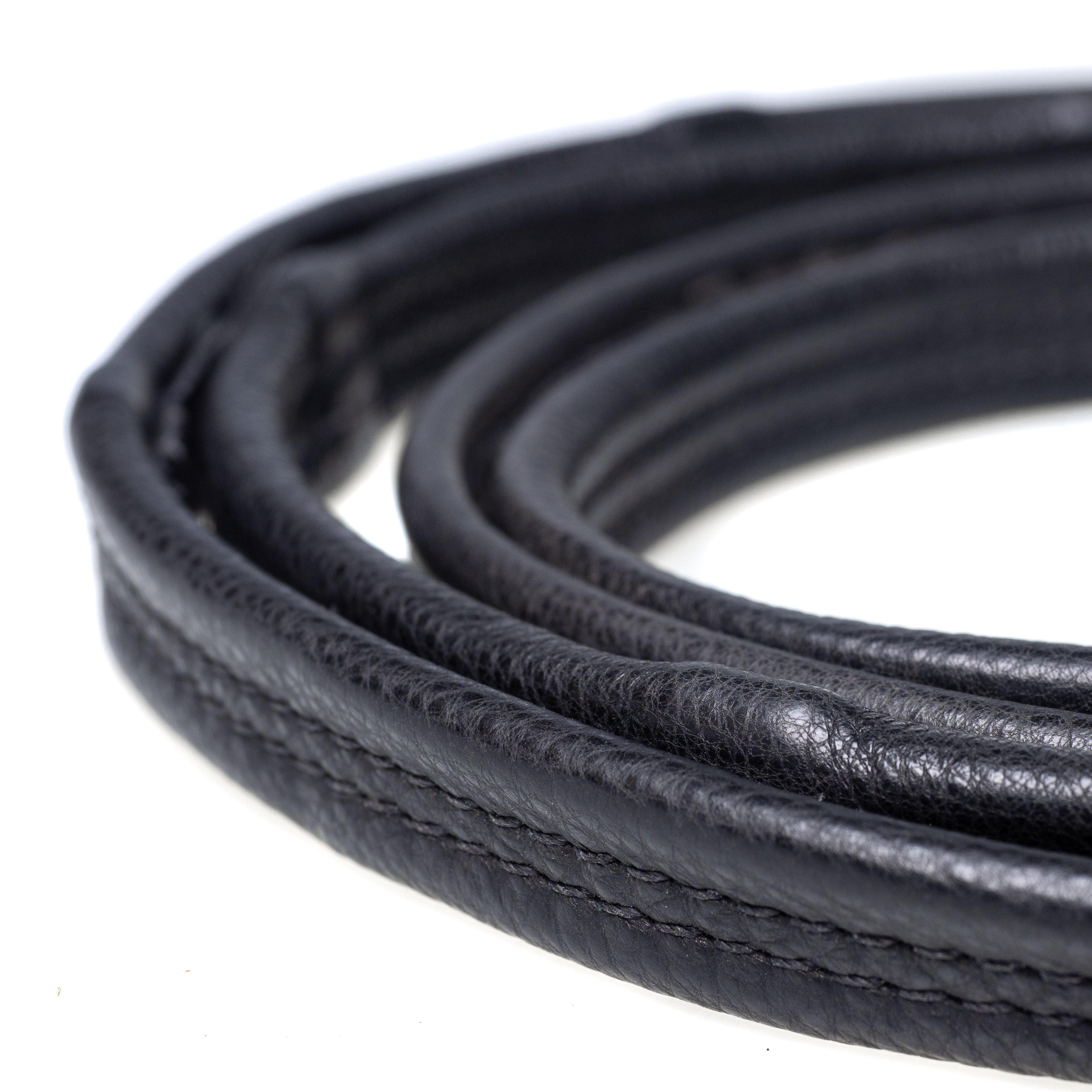 Padded Leather 5/8 Billets Black Reins
