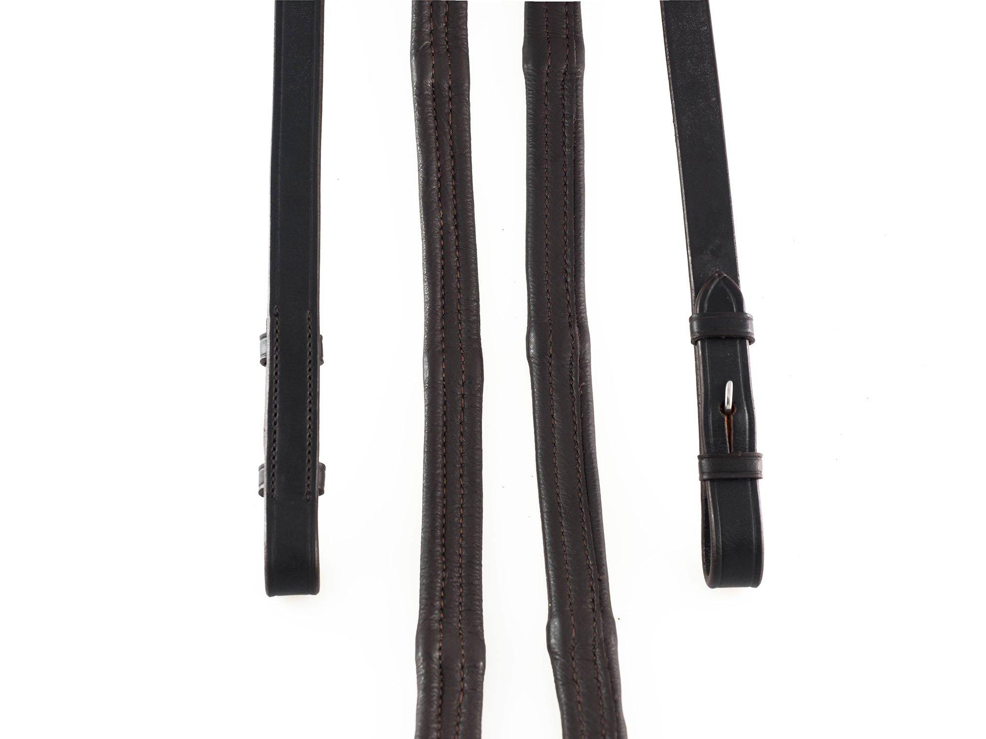 Padded Leather 5/8 Billets Havana Reins