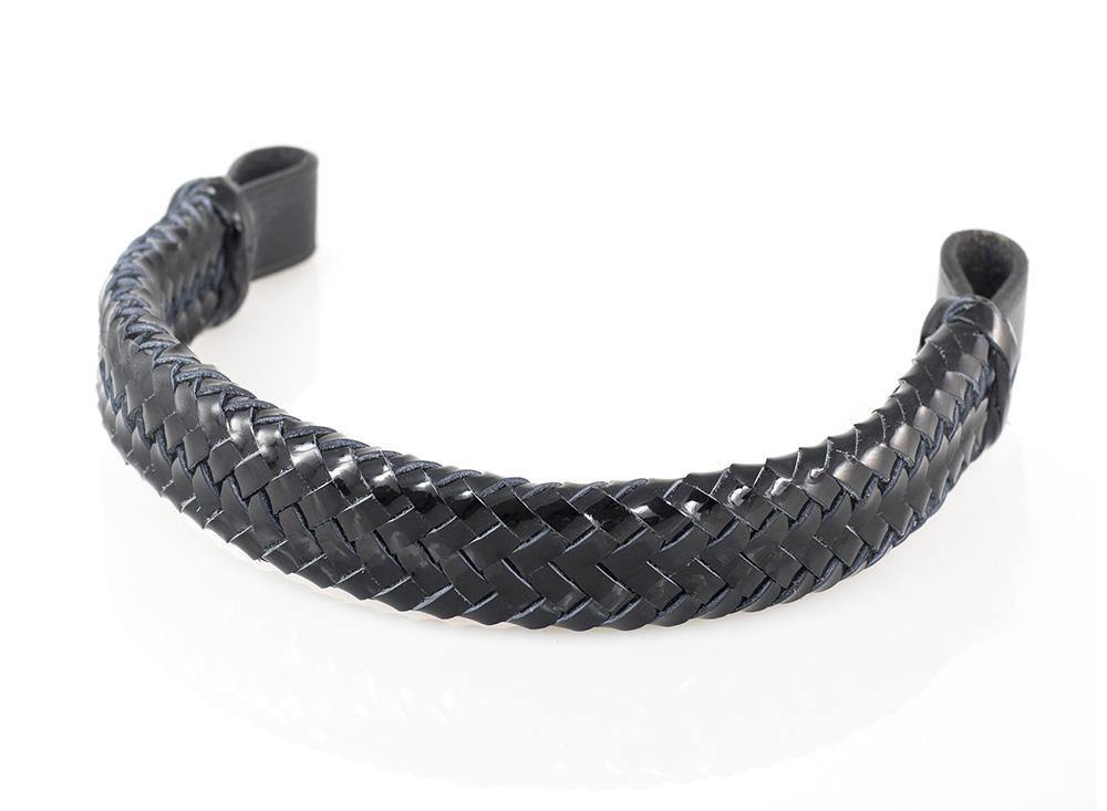 Patent Plaited – Black Browband