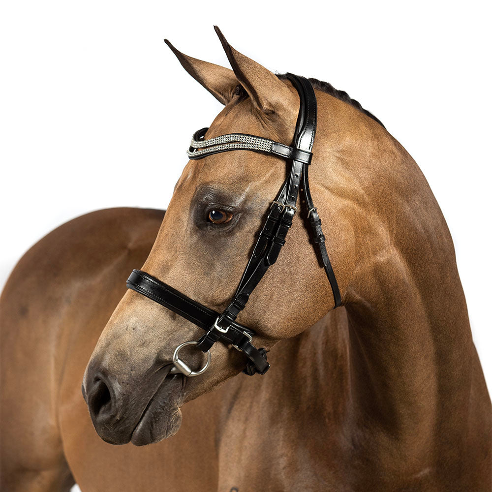 Black Snaffle Bridle ‘Gossamer’