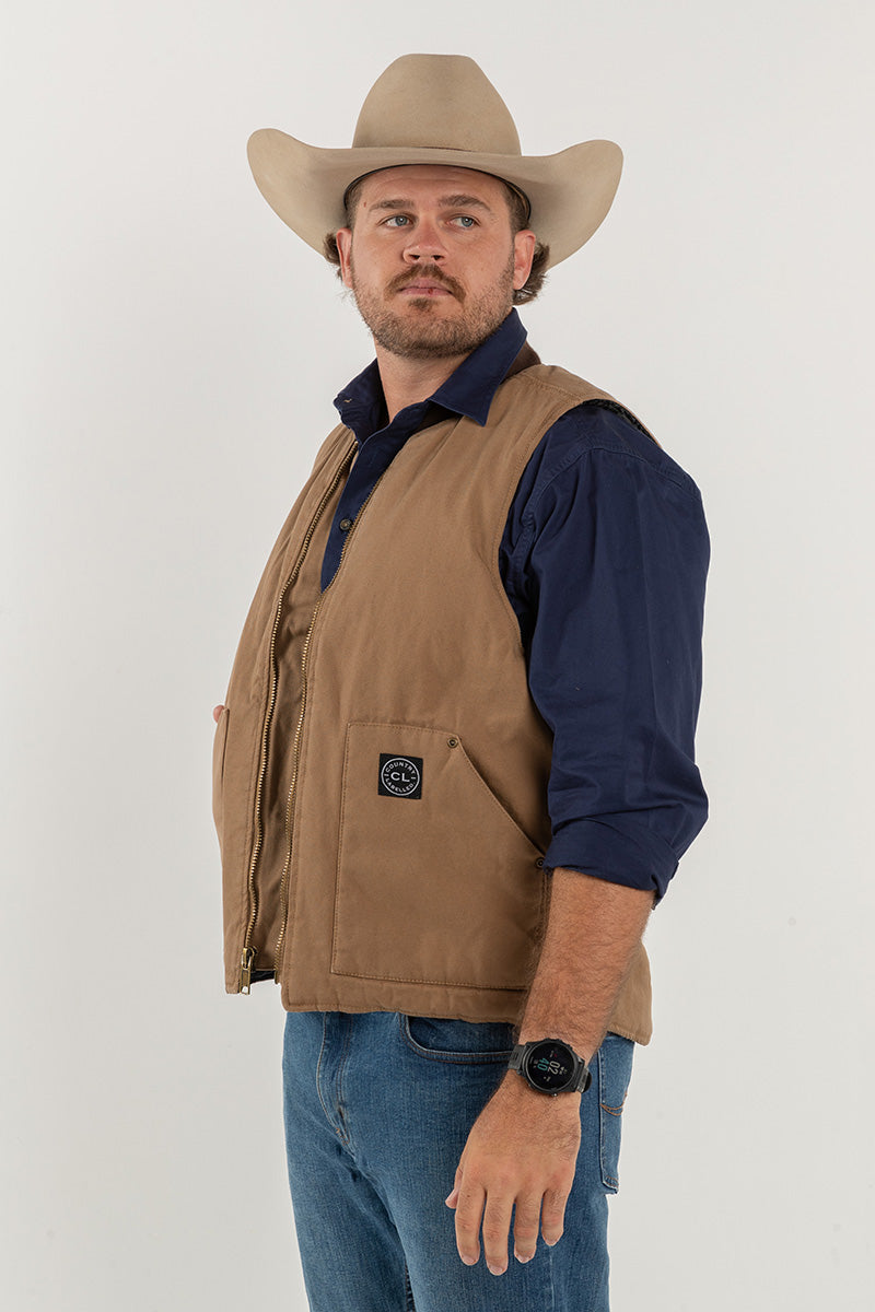 CL Canvas Vest – Frontier Brown