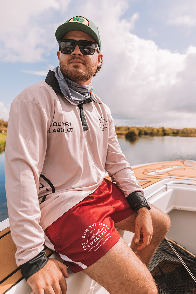 Signature Fishing Shirt – Tan & Black
