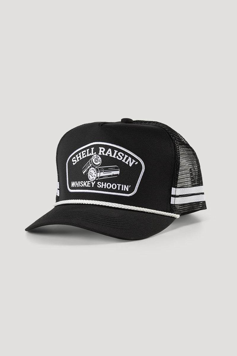 Country Labelled Cap – Shell Raisin’ Whiskey Shootin’ – Black WaterProof