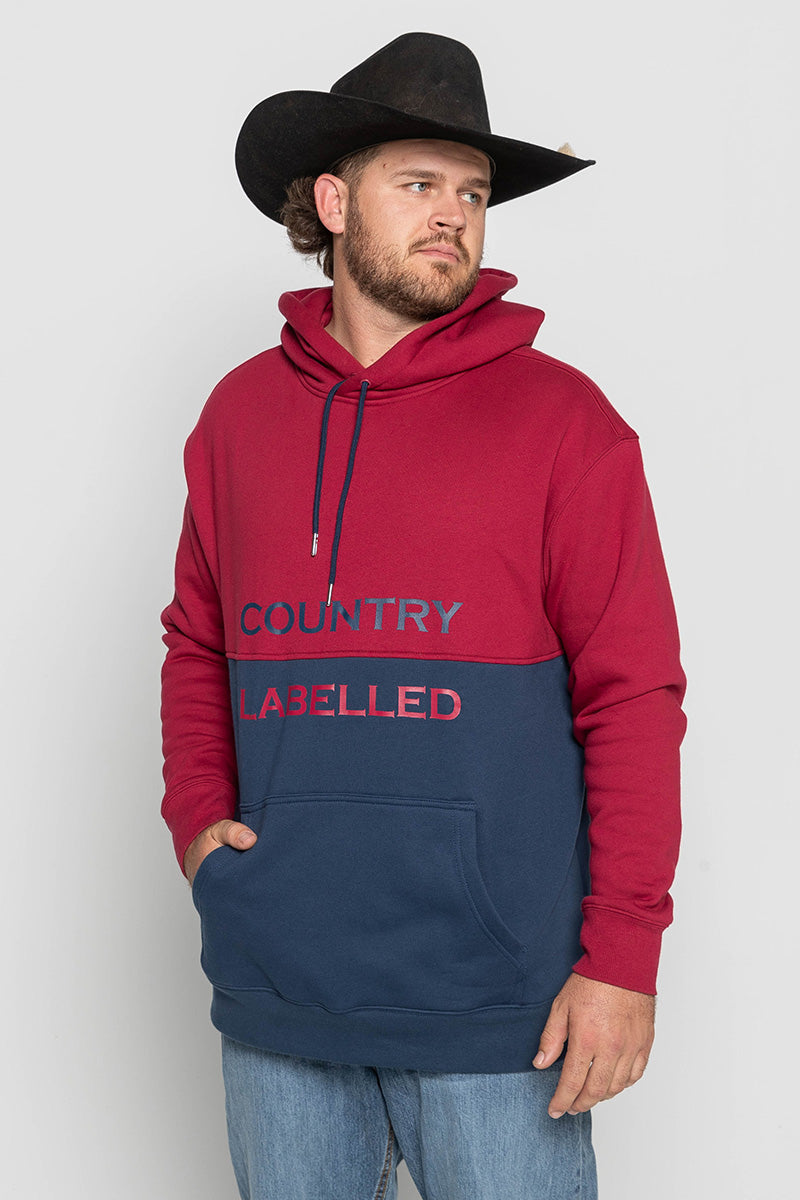 Mens – Heritage Two-Tone – Hoodie – Burgundy & Navy
