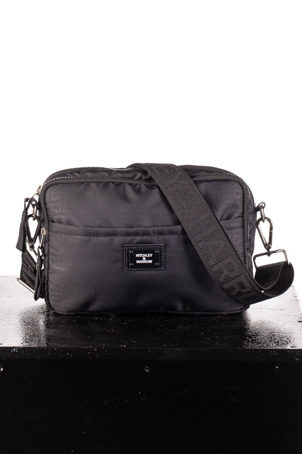 Equestrian Luggage Collection – Cross-Body Bag w/ Strap Black