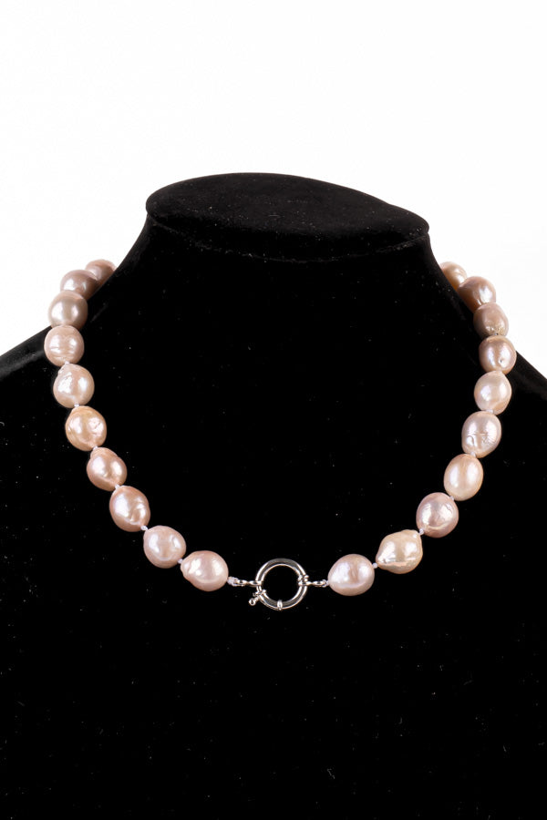 Pearl Necklace – P108 12mm 18.5′ Pink
