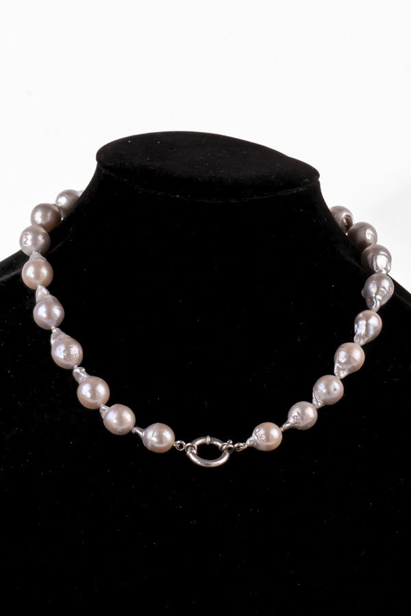 Pearl Necklace – P90 13mm 18.5′ Sliver