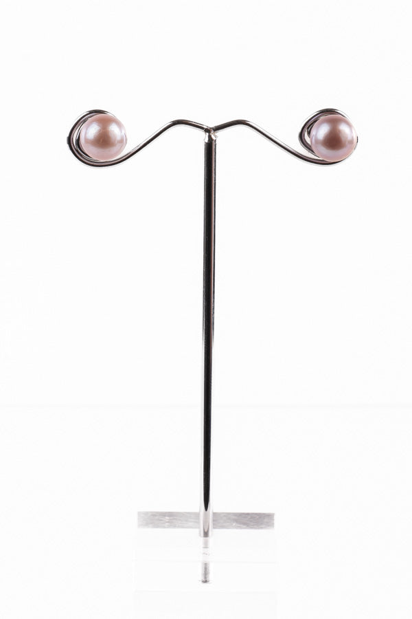 Pearl Studs – P24 9-10mm Pink