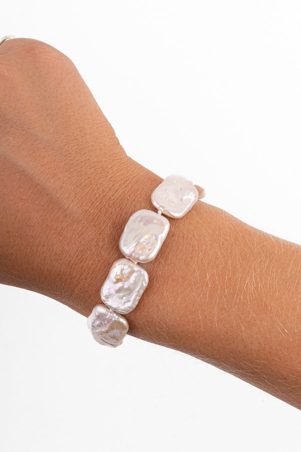 Pearl Bracelet –  P79-A 14mm 9″ Cream