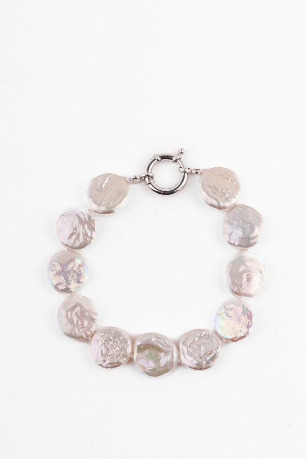 Pearl Bracelet – P77-A 18mm 9″ Cream