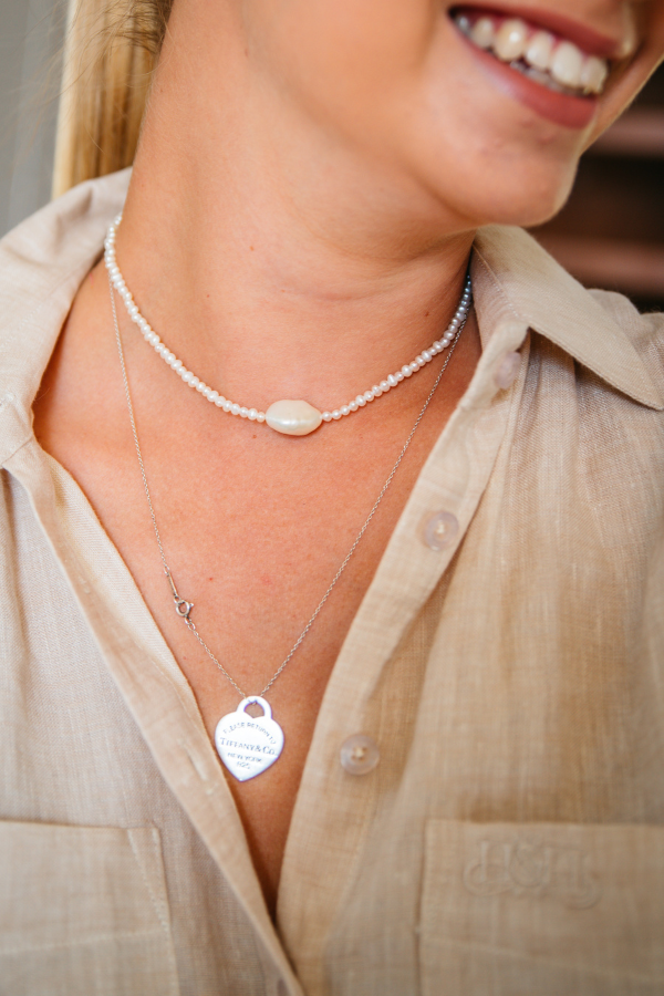 Choker – White Pearl