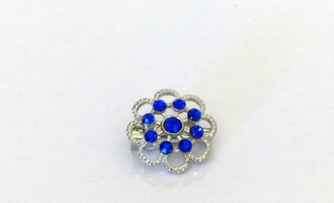 Brooch – Royal Blue crystal brooch – Free postage in Australia