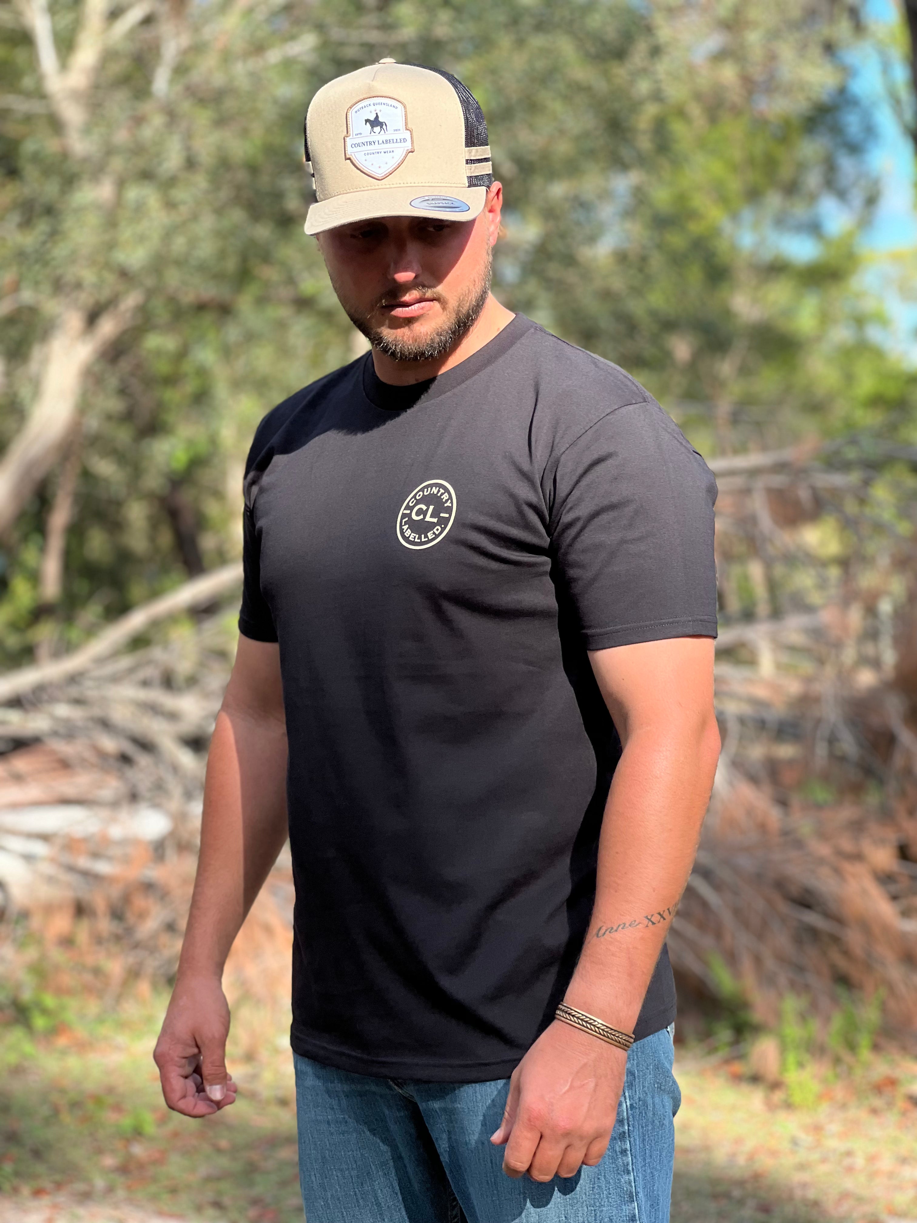 CL T Shirt  – Black – Pig Hunting Logo