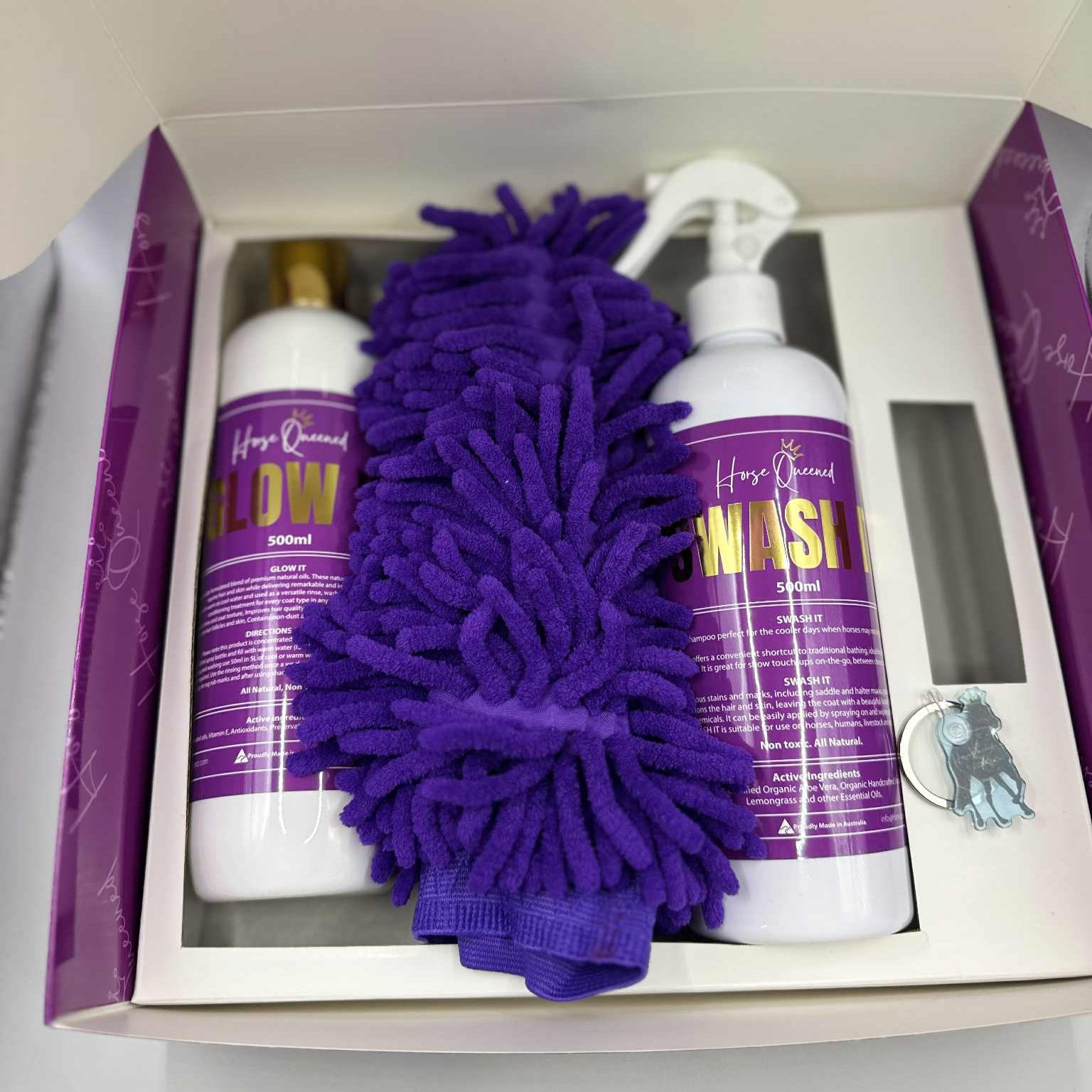 Swash & Glow Horse Grooming Kit &ndash; Shine + Clean in One