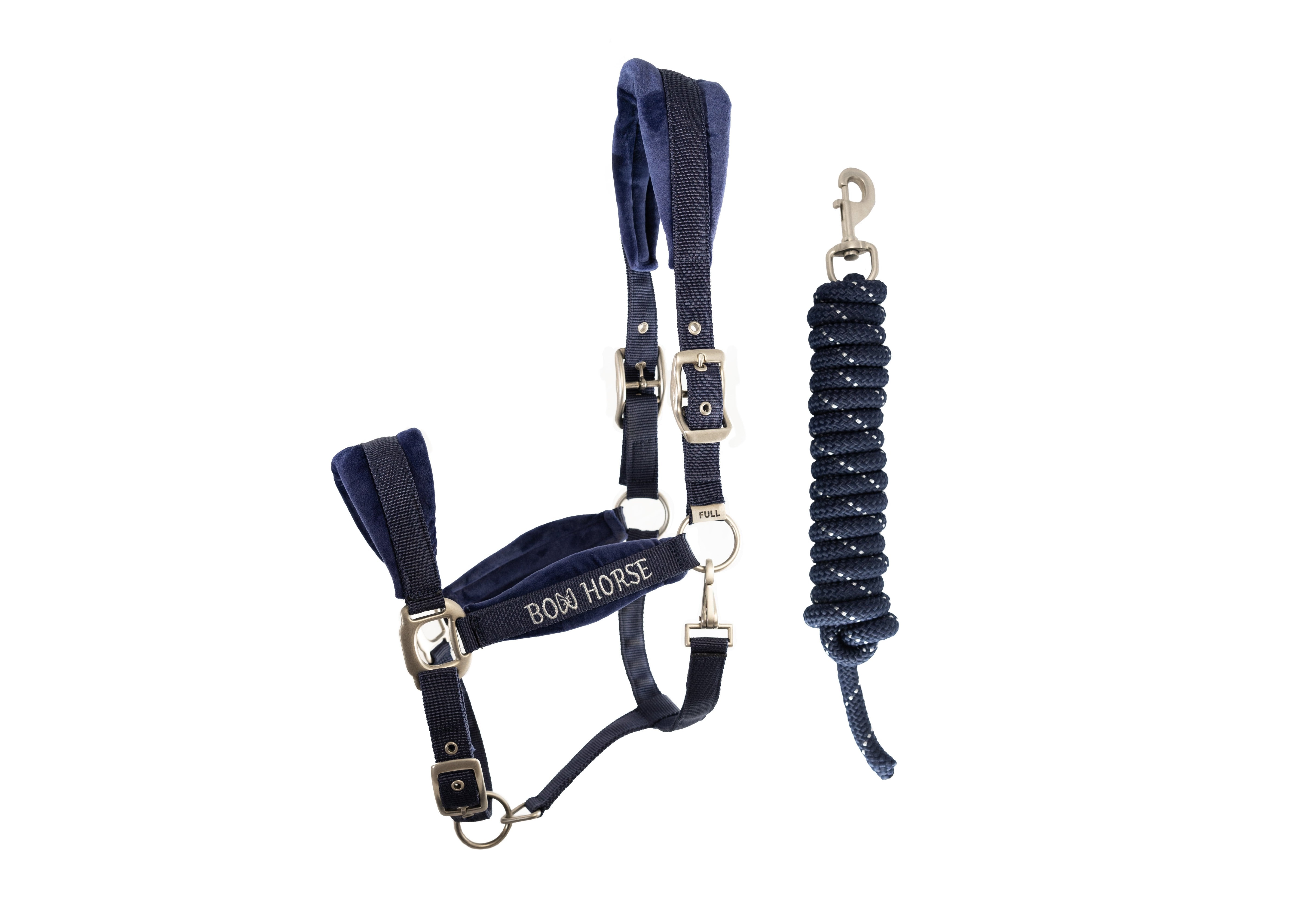 Premium Horse Halter and Lead – Navy