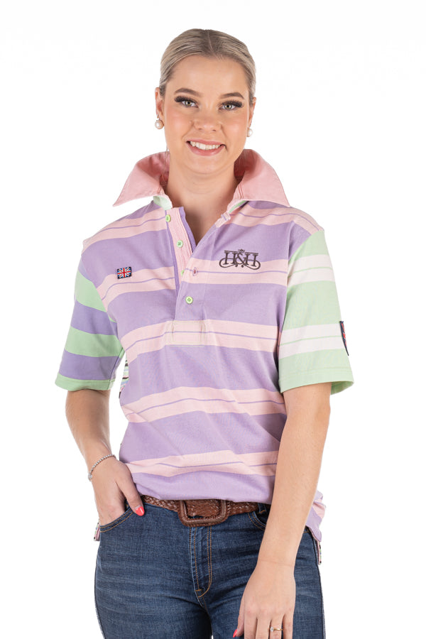 Rugby Collection – RC01-16 Lilac/Pink/White/Green Rugby Fit Polo