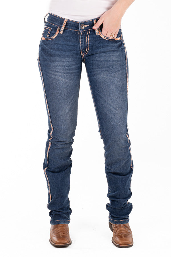 Mid Rise – SR2196 “Unnamed” Peach Stitch Jeans