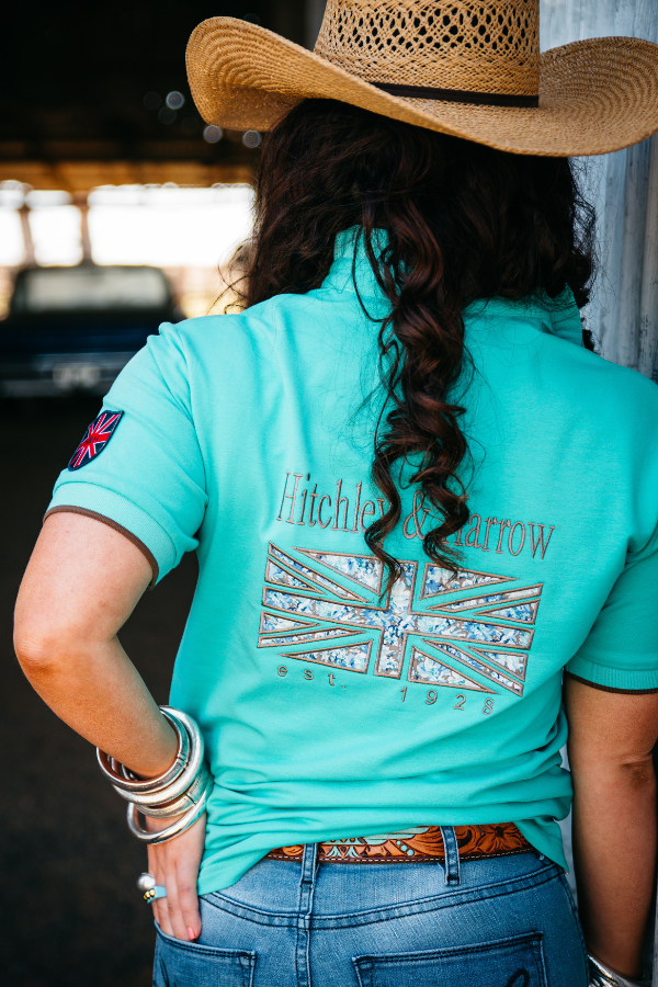 Loose Fit Polo – EL128 – Turquoise Frill Collar