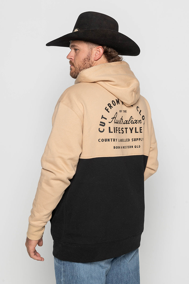 Mens – Heritage Two-Tone – Hoodie – Black & Tan