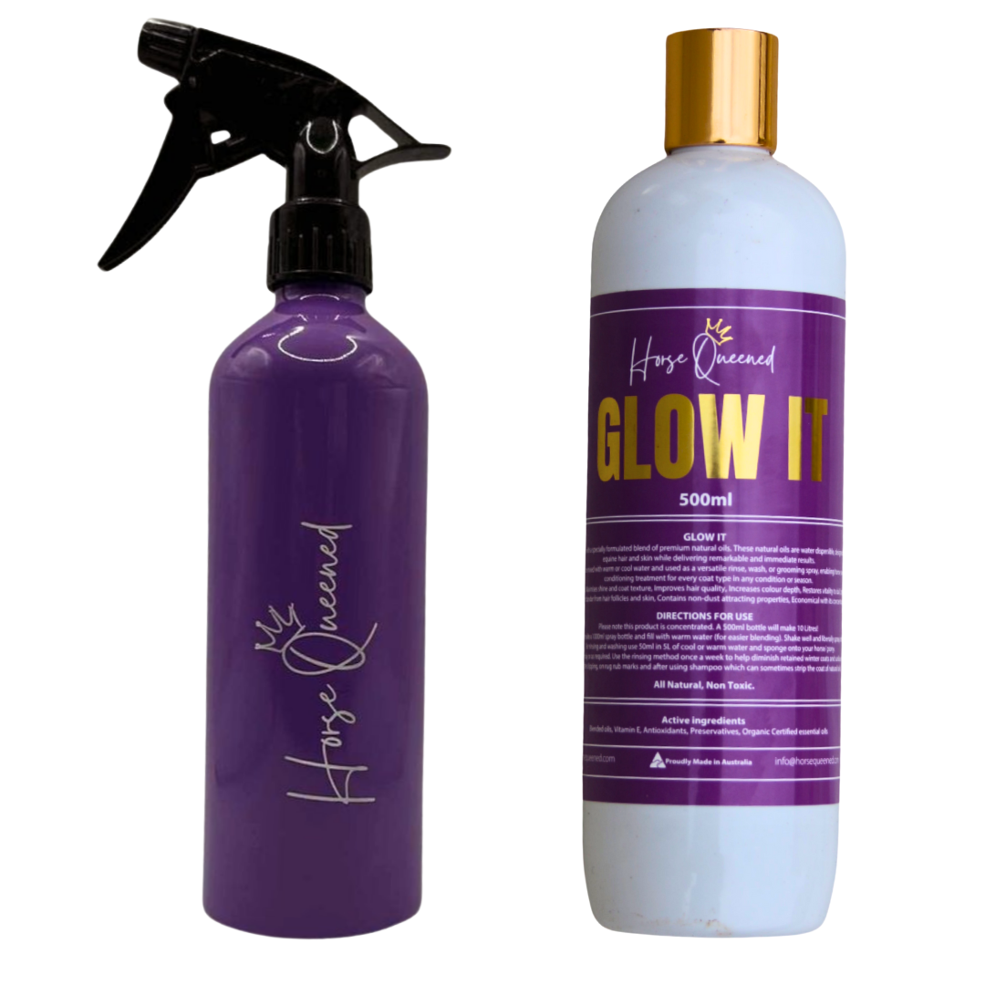 Glow It Duo &ndash; Horse Grooming Concentrate + Refillable Bottle