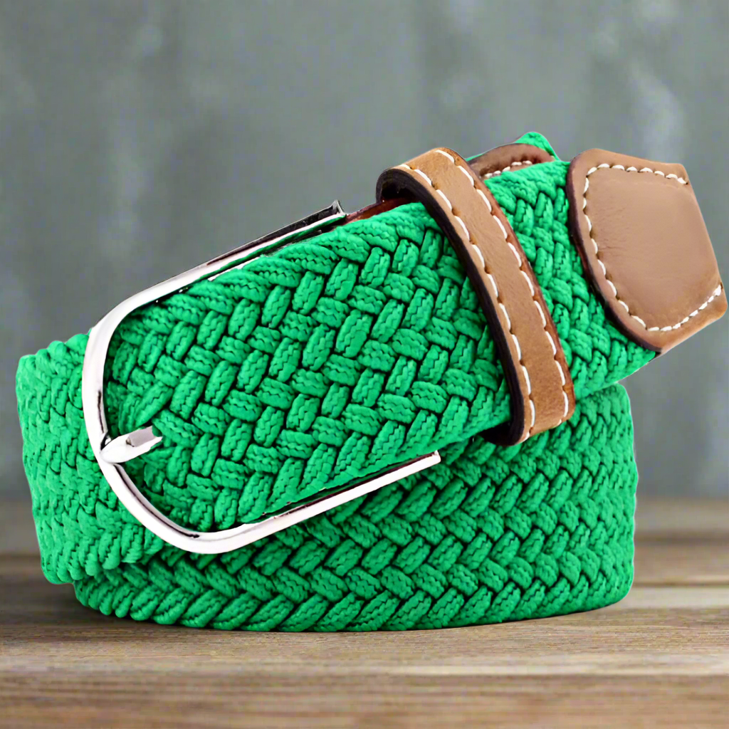 PW Braided Belt – Green