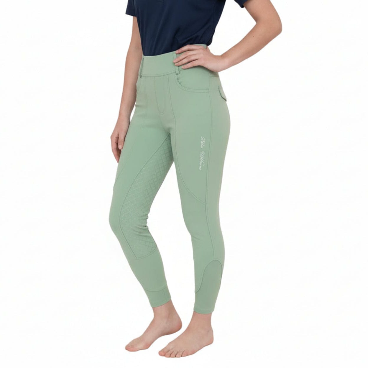 Ladies Riding Tights – Sea Green