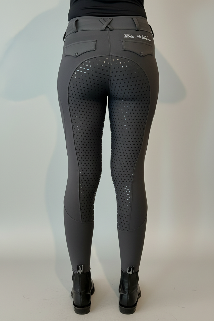 Luxe Performance Riding Tights – Grey