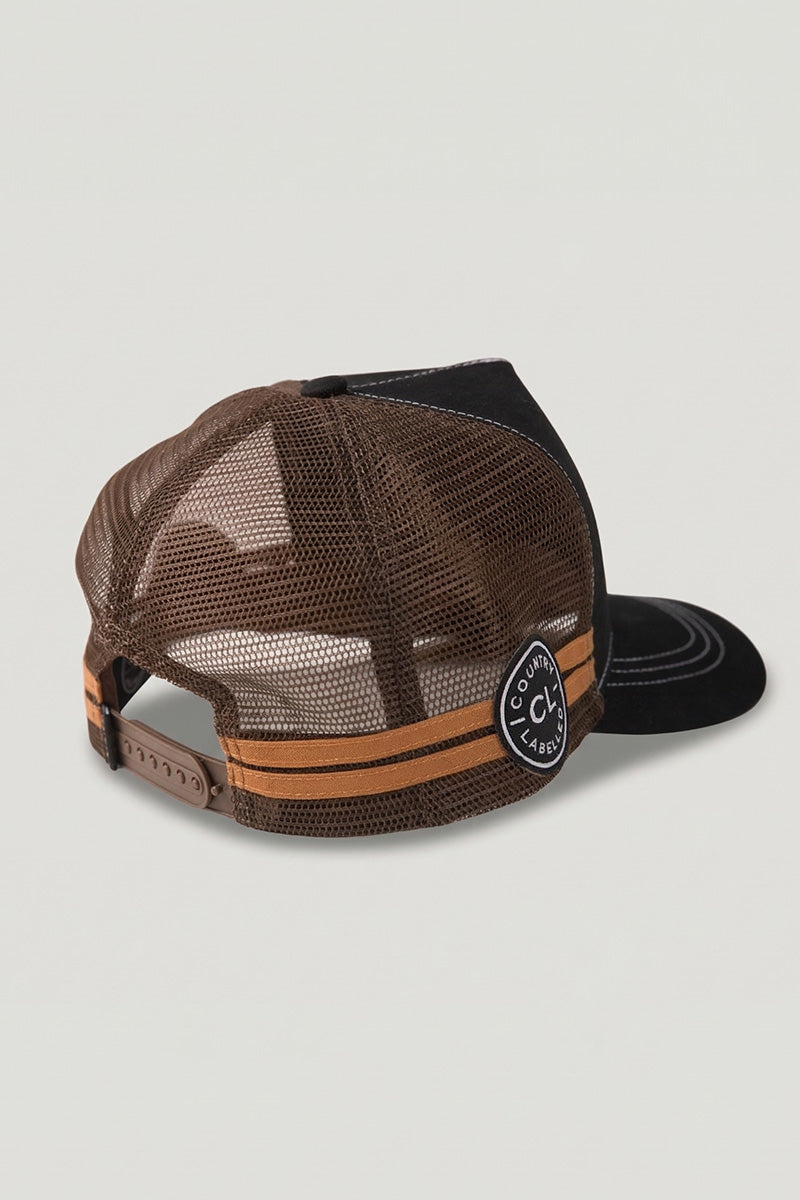 Country Labelled Cap – Shell Raisin’ Whiskey Shootin’ – Black & Camo