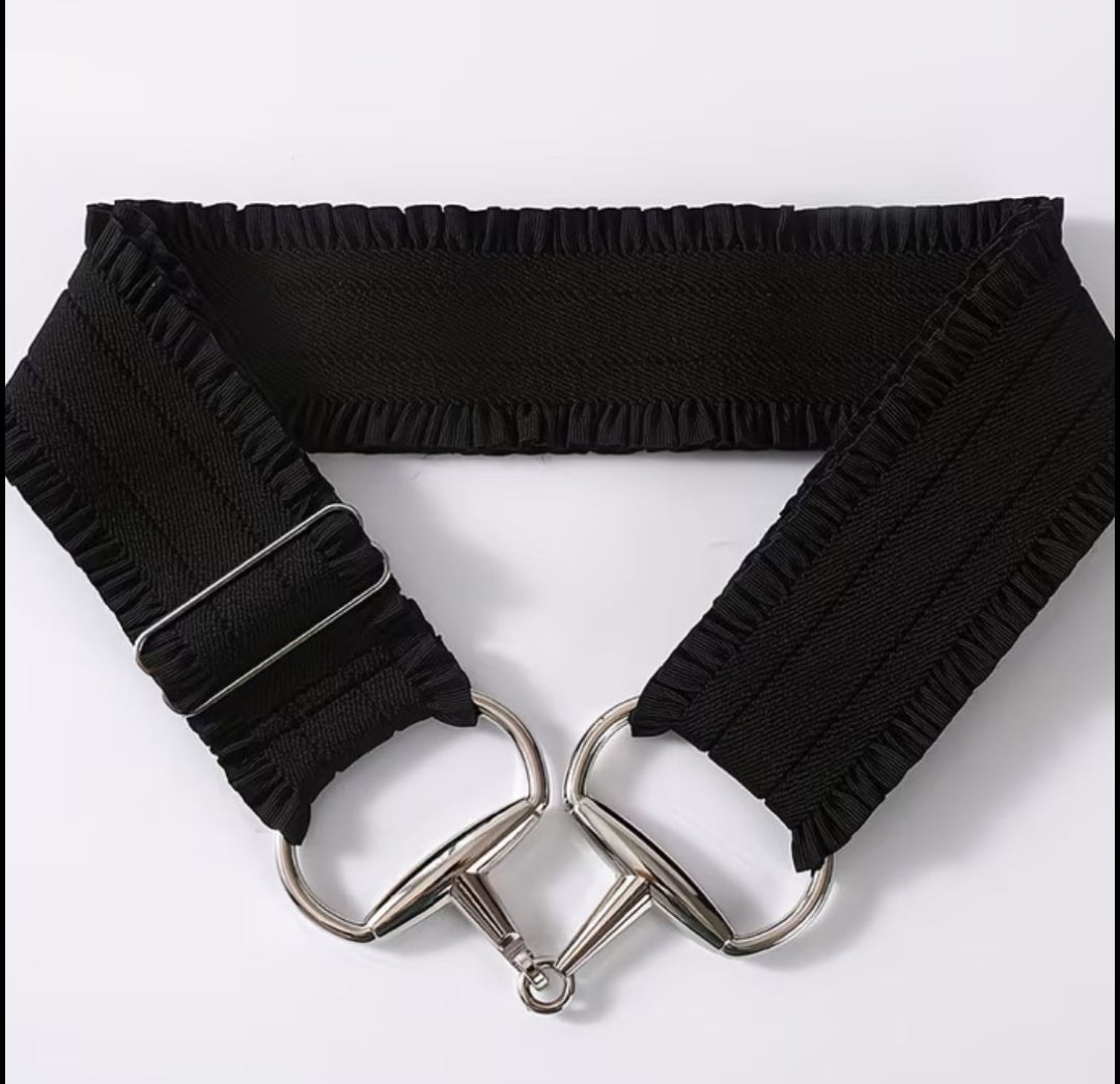 Equestrian Frill Snaffle Belts – Navy, Dusty Pink, Silver/Grey  – FREE Post in AU