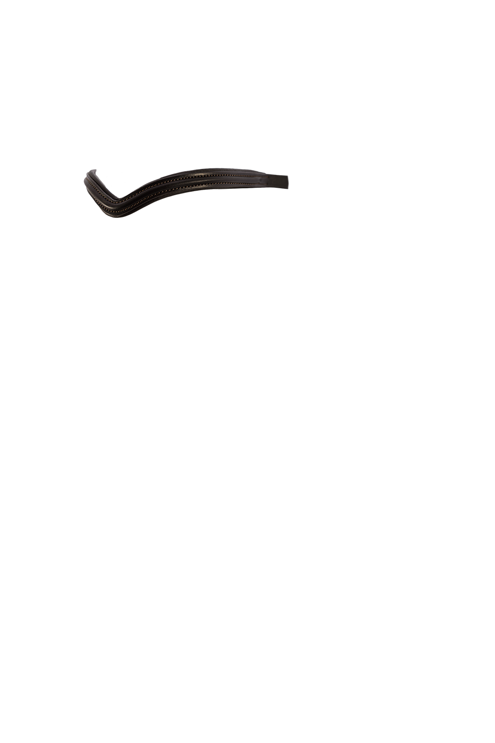 THIN RAISED V – HAVANA BROWBAND