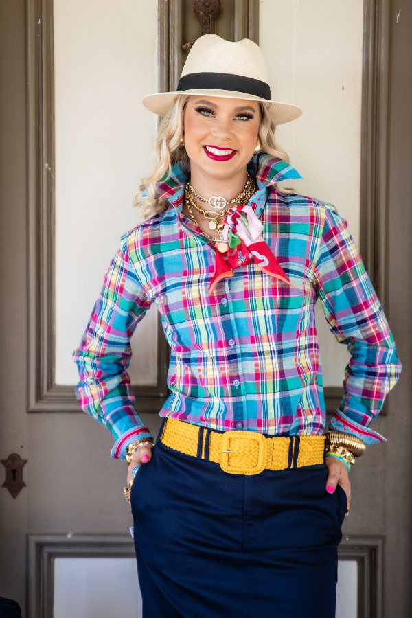 Fitted – RR01-2013 Pink and Blue Check
