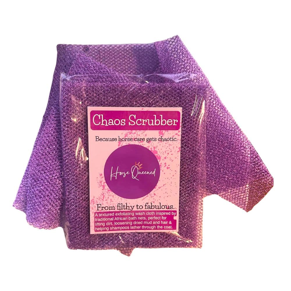 Chaos Scrubber &ndash; Textured Exfoliating Wash Cloth for Horses
