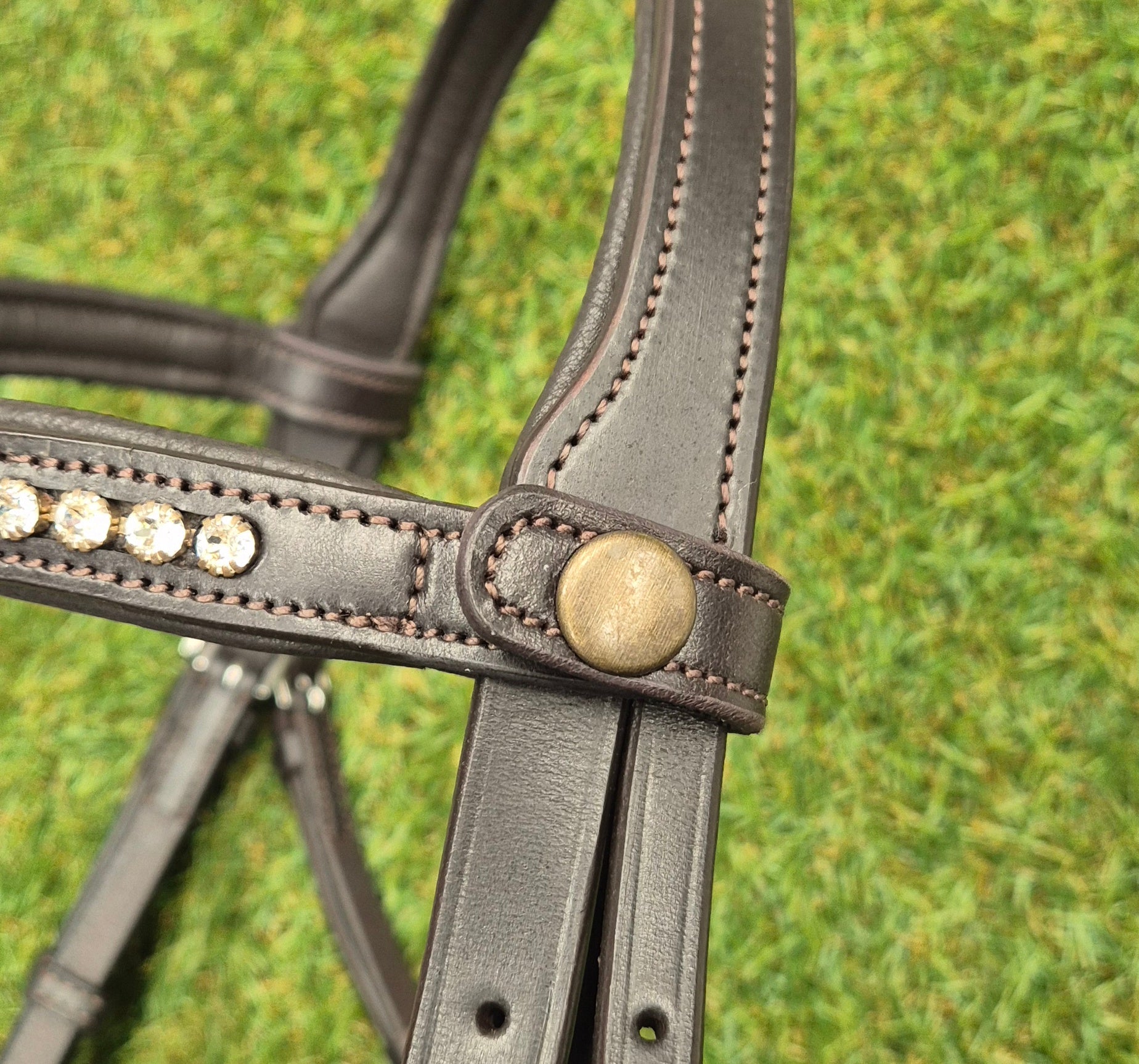Full size Havana Premium Gel Snaffle Sales Bridle – no reins