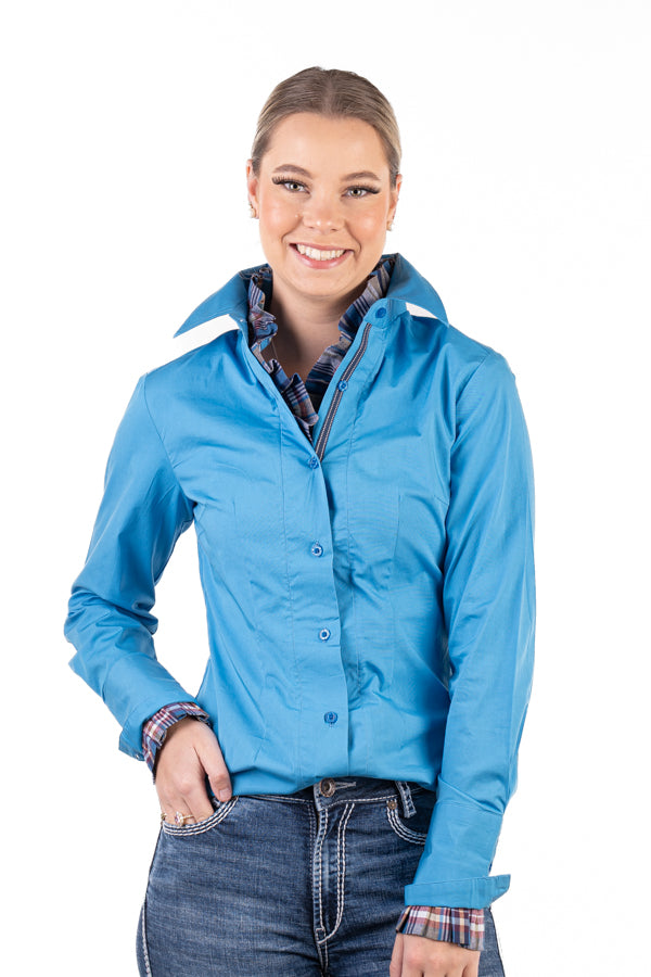 Fitted – M2010 Electric Blue & Check Trim