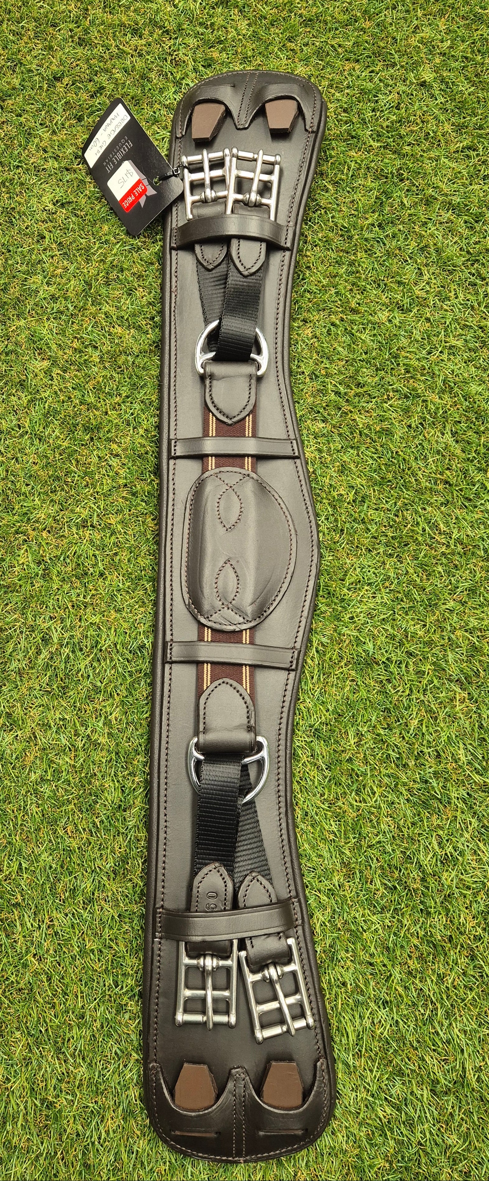 dressage girth with equaliser havana 60cm – sale