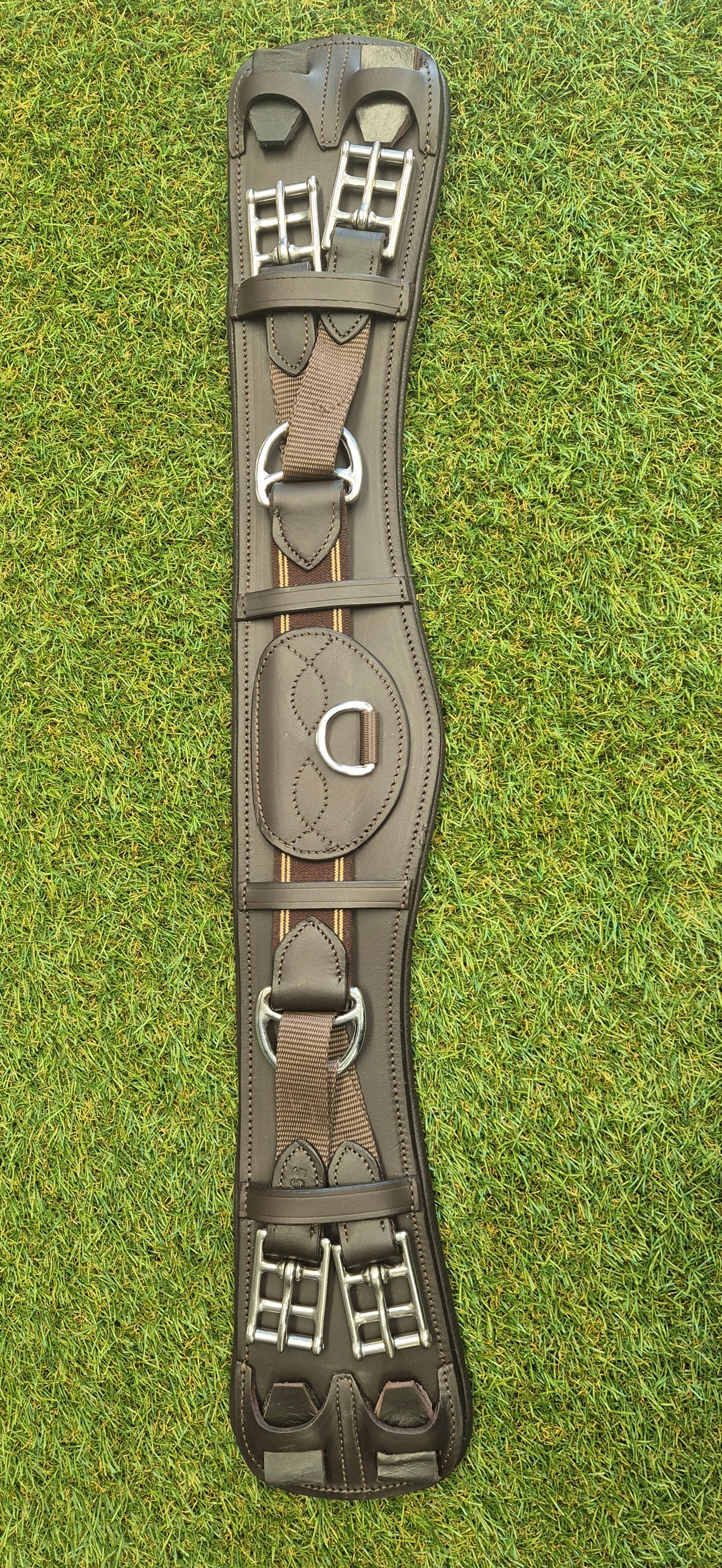 dressage girth with equaliser havana 55cm – sale