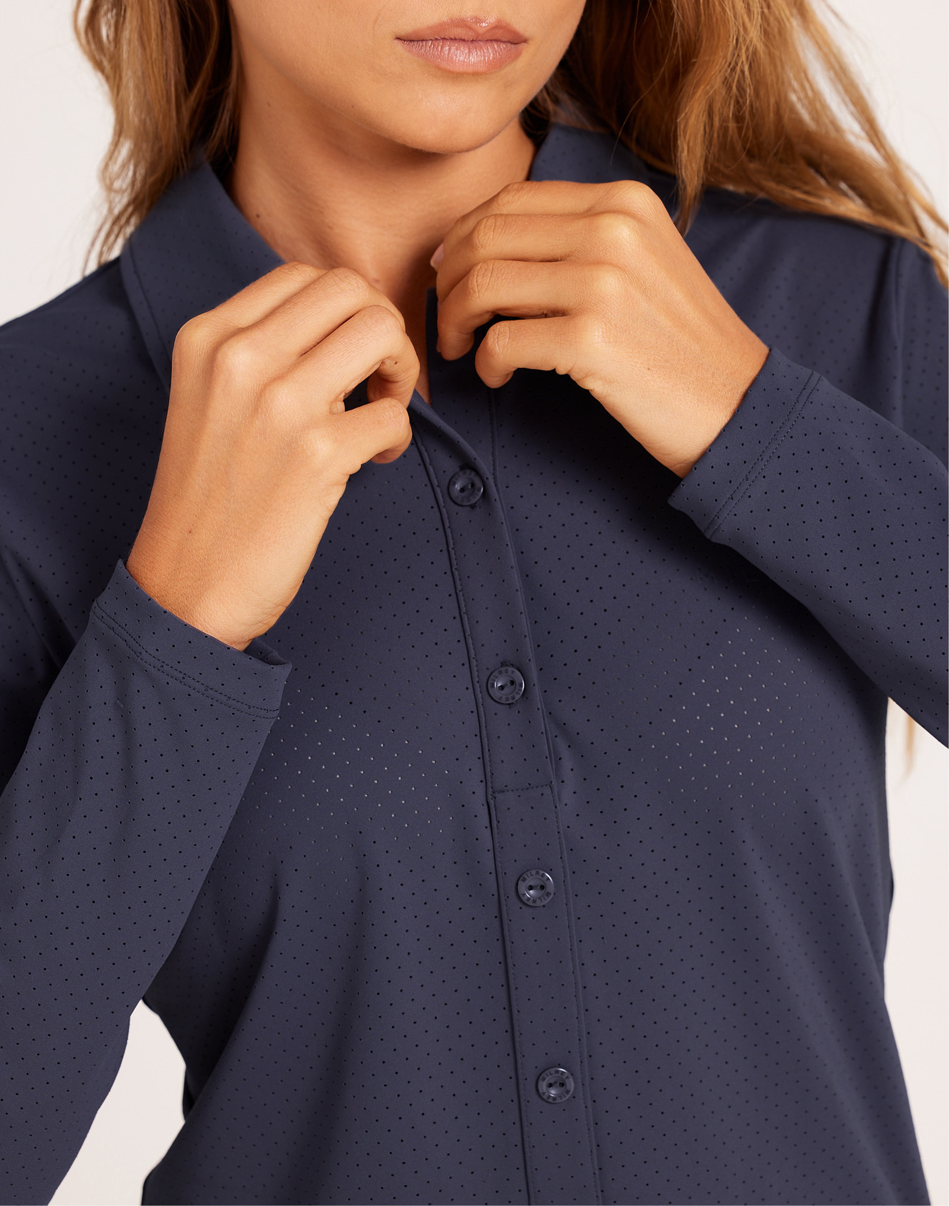 Callie Blouse Long Sleeve – Navy